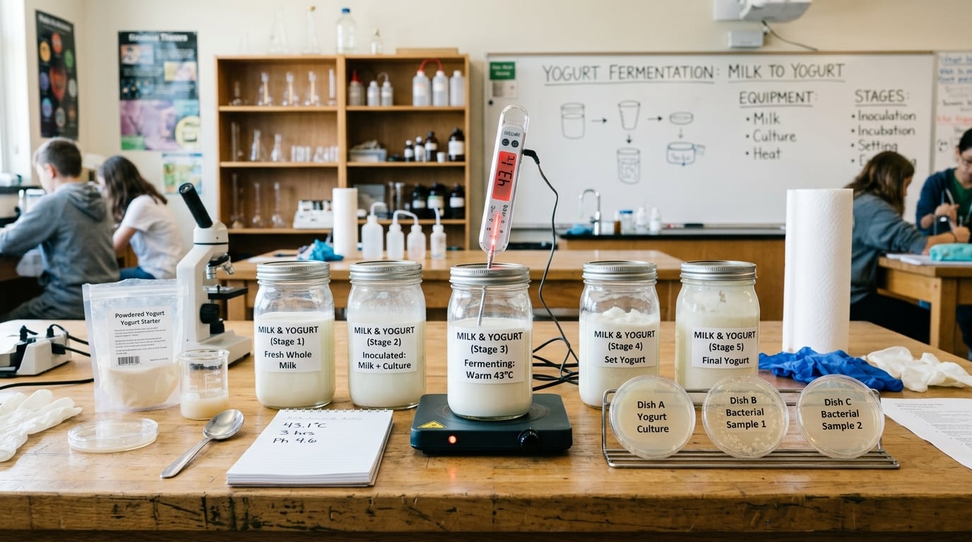The Role of Bacteria in Fermentation: Yogurt Making
