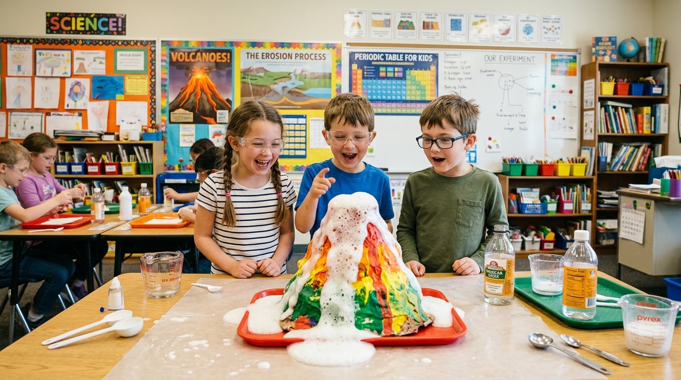 Fizzing Fun: Baking Soda and Vinegar Volcano