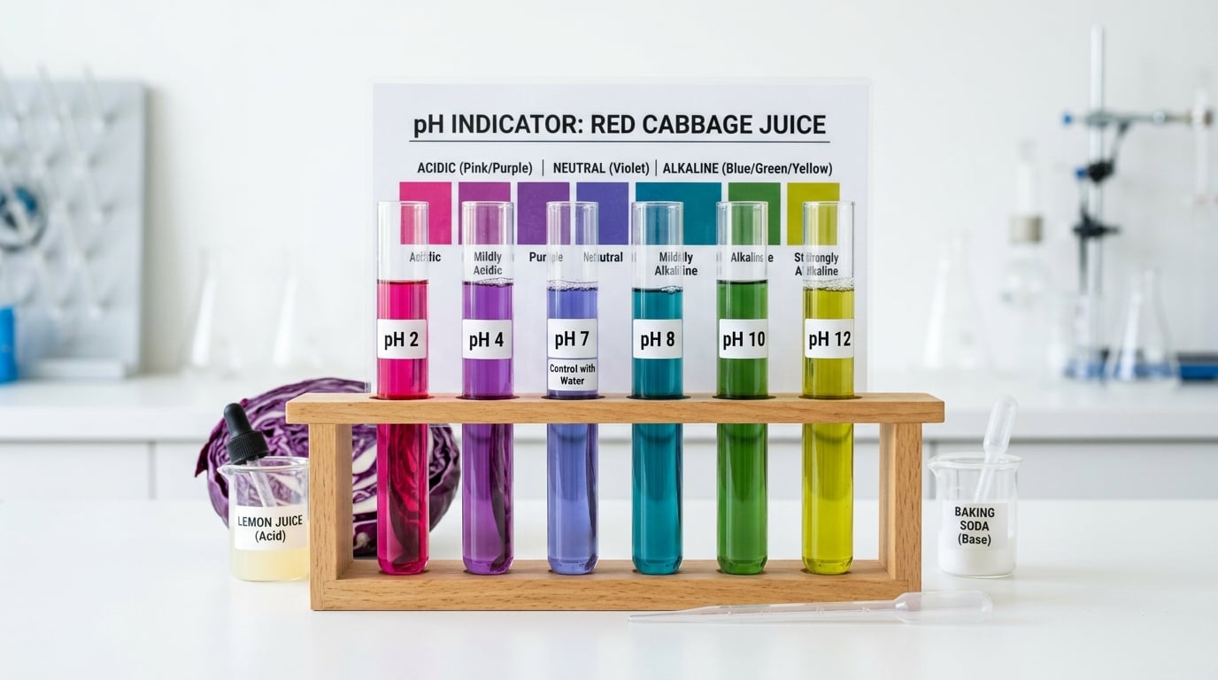Colorful Acid-Base Reactions: Exploring pH with Cabbage Juice
