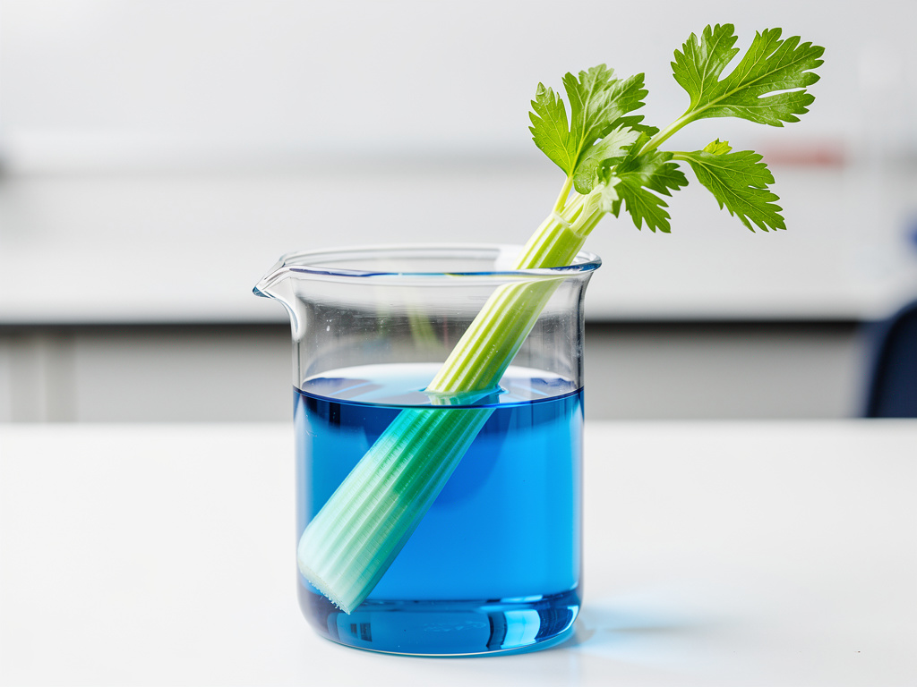 Colored Water Celery Experiment - How Do Flowers Drink Water?