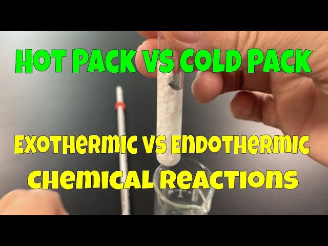 Endothermic vs Exothermic Reactions Demonstration Science Fair Project