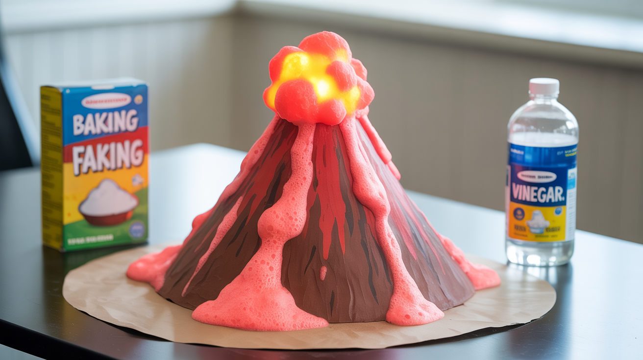 Homemade Volcano: A Chemical Reaction Eruption