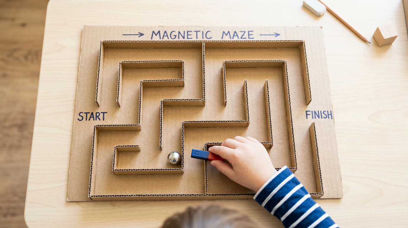 Magnet Maze: Guiding Forces