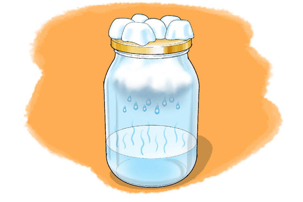 Making a Cloud in a Jar - Weather Experiment for Kids