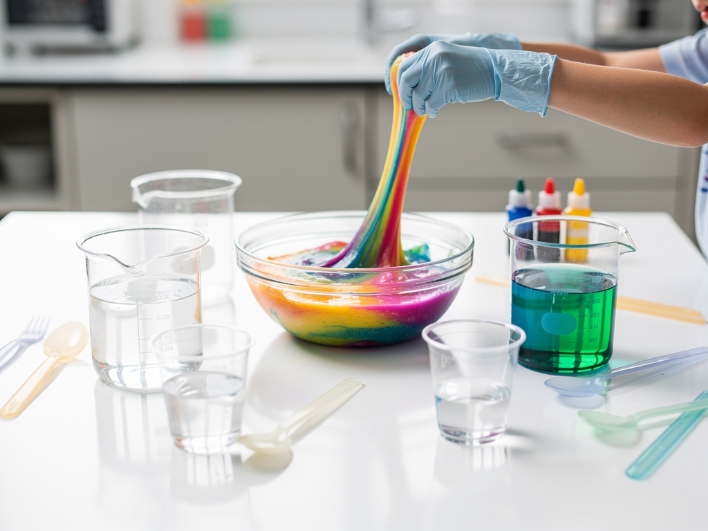 Making Slime - Polymer Science Experiment Science Fair Project