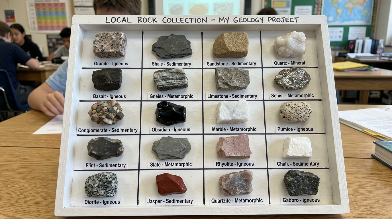 Mineral Mapping: Identifying Local Rock Types