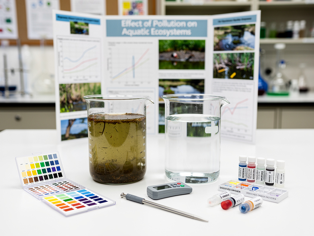 Effect of Pollution on Aquatic Ecosystems: Water Quality Testing Science Project