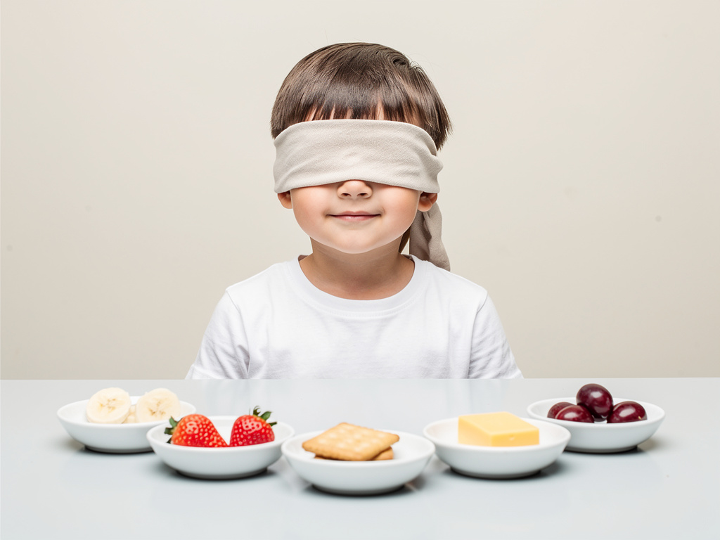 Taste Test Experiment: Can You Identify Foods Blindfolded? Science Project