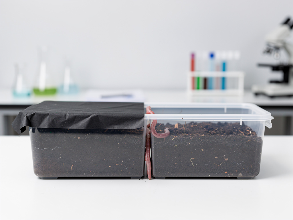 Worm Habitat Experiment - Do Worms Prefer Light or Dark Environments?